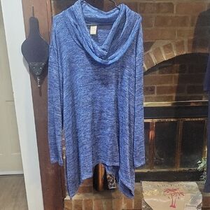 Faded Glory Metallic Blue Sweater